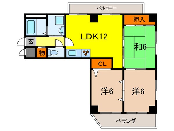 カサフィレンツェの物件間取画像